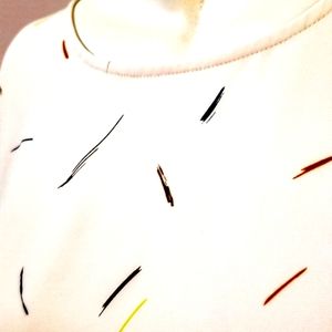 APT. 9 | Short Sleeve Brushstroke Pattern Swing Blouse - EUC | Size L